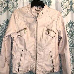 Blush Vegan Moto jacket